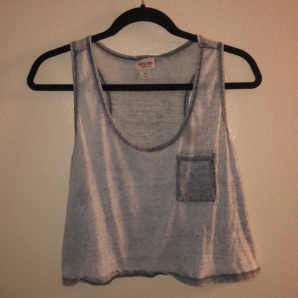 Grey Crop Top